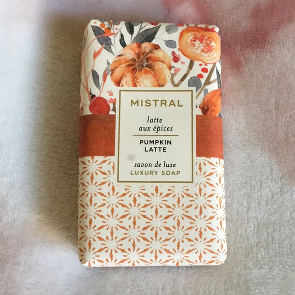 mistral Other - Mistral Scented Pumpkin Latte Luxury Soap made in France NWT 3.14 oz 2”x3.50 bar